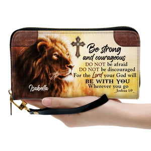 Be Strong And Courageous - Thoughtful Gift For Christians - Personalized Clutch Purses - AT4080708