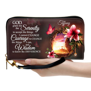 God, Grant Me The Serenity To Accept The Things I Cannot Change - Thoughtful Gift For Christians - Personalized Clutch Purses - AT4080805