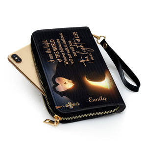 I Am The Light Of The World - Thoughtful Gift For Christians - Personalized Clutch Purses - AT4080718