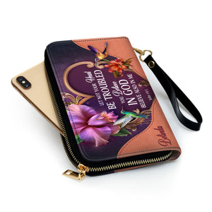 Let Not Your Heart Be Troubled - Awesome Personalized Clutch Purses - AT4081333