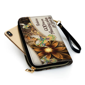 God Has An Amazing Plan For Your Life - Elegant Personalized Bird And Flower Clutch Purses - AT4080745