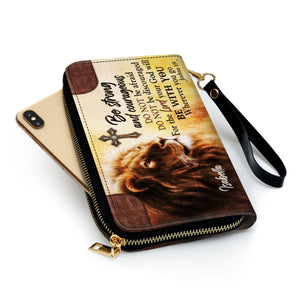 Be Strong And Courageous - Thoughtful Gift For Christians - Personalized Clutch Purses - AT4080708