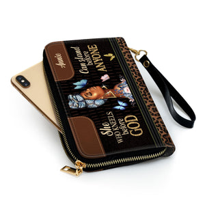 She Who Kneels Before God Can Stand Before Anyone - Personalized Clutch Purses - AT4081456