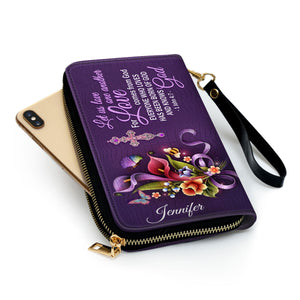 Everyone Who Loves Has Heen Born Of God And Knows God - Scripture Gifts For Women Of God - Personalized Clutch Purses - AT4081422