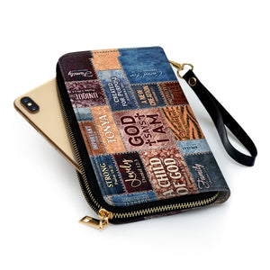 God Says I Am - Thoughtful Gift For Christians - Personalized Clutch Purses - AT4080972