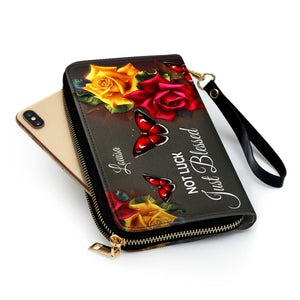 Not Luck, Just Blessed - Beautiful Personalized Clutch Purses - AT4081324