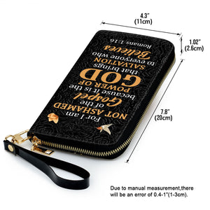 For I Am Not Ashamed Of The Gospel - Personalized Clutch Purses - AT4081332