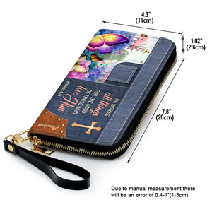 He Works All Things For The Good Of Those Who Love Him - Personalized Clutch Purses - AT4080712