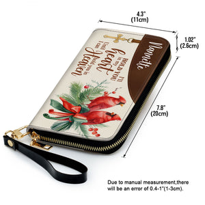 Cardinal Bird I‘ll Hold You In My Heart - Unique Personalized Clutch Purses - AT4081401