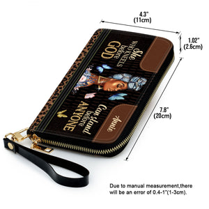 She Who Kneels Before God Can Stand Before Anyone - Personalized Clutch Purses - AT4081456