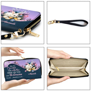 May The Lord Make His Face Shine On You And Be Gracious To You - Personalized Clutch Purses - AT4080722