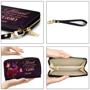 Blessed Are The Pure In Heart For They Shall See God - Awesome Personalized Clutch Purses - AT4081421