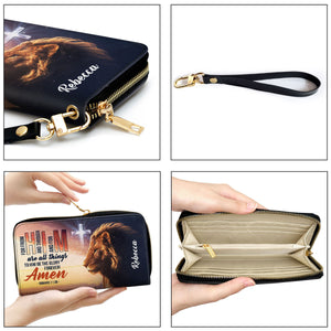 To Him Be The Glory Forever - Beautiful Personalized Clutch Purses - AT4081442