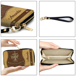 Woman Of Faith Beautiful - Awesome Personalized Clutch Purses - AT4081463