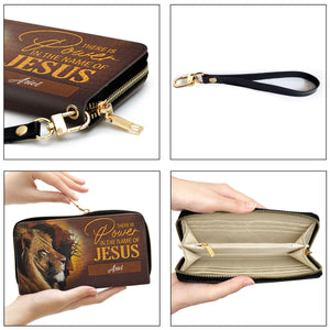 There Is Power In The Name Of Jesus - Awesome Personalized Clutch Purses - AT4081457