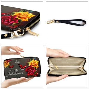 Not Luck, Just Blessed - Beautiful Personalized Clutch Purses - AT4081324