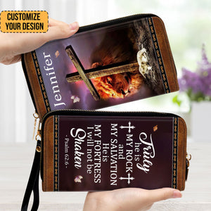 Truly He Is My Rock And My Salvation - Personalized Clutch Purses - AT4081338