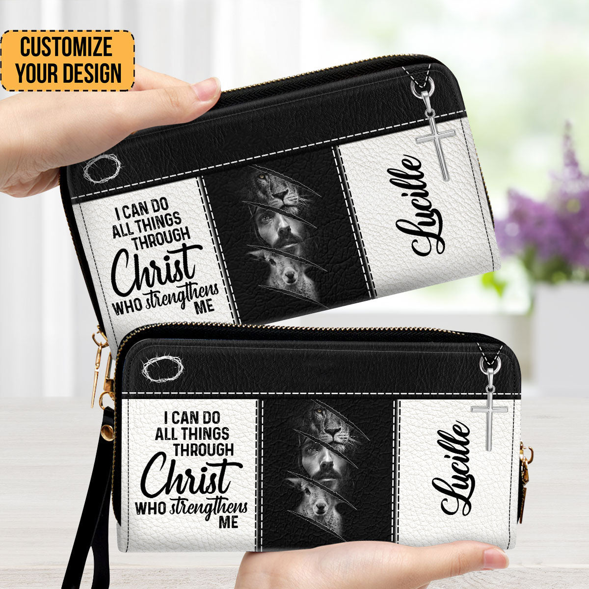 I Can Do All Things Through Christ - Thoughtful Gift For Christians - Personalized Clutch Purses - AT4080819