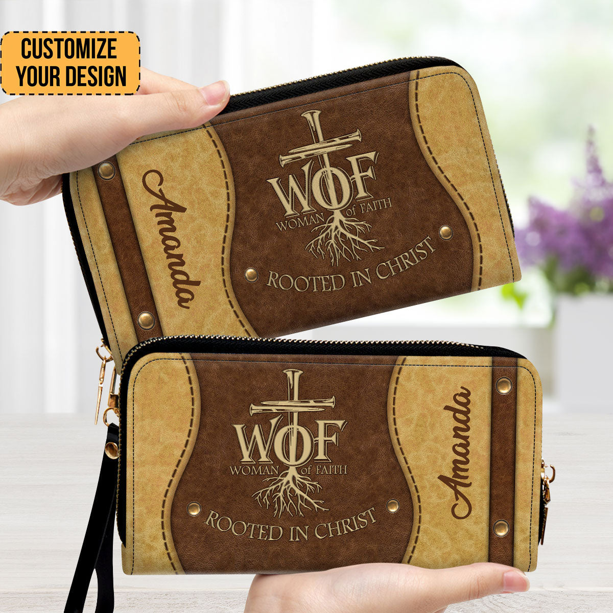 Woman Of Faith Beautiful - Awesome Personalized Clutch Purses - AT4081463