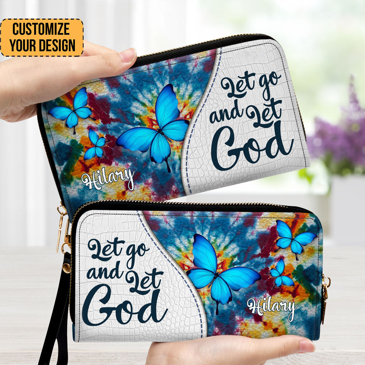 Let Go And Let God - Unique Personalized Clutch Purses - AT4081425