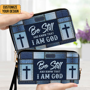 Christian Be Still And Know That I Am God - Unique Personalized Clutch Purses - AT4081449