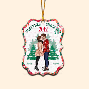 Together Since ... - Gift for Couples - Personalized Wood Ornament - CL30 NH96