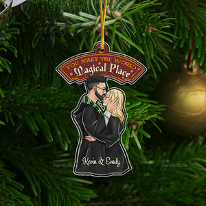 Harry Potter You Make The World Magical Place - Gift for Couples - Personalized Acrylic Ornament - CL20