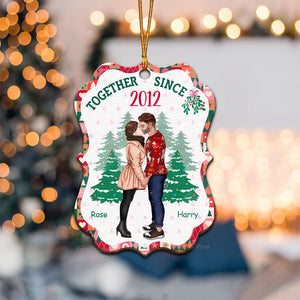 Together Since ... - Gift for Couples - Personalized Wood Ornament - CL30 NH96