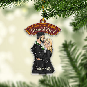 Harry Potter You Make The World Magical Place - Gift for Couples - Personalized Acrylic Ornament - CL20