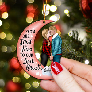 From Our First Kiss - Gift for Couples - Personalized Wood Ornament - CL30 NH96