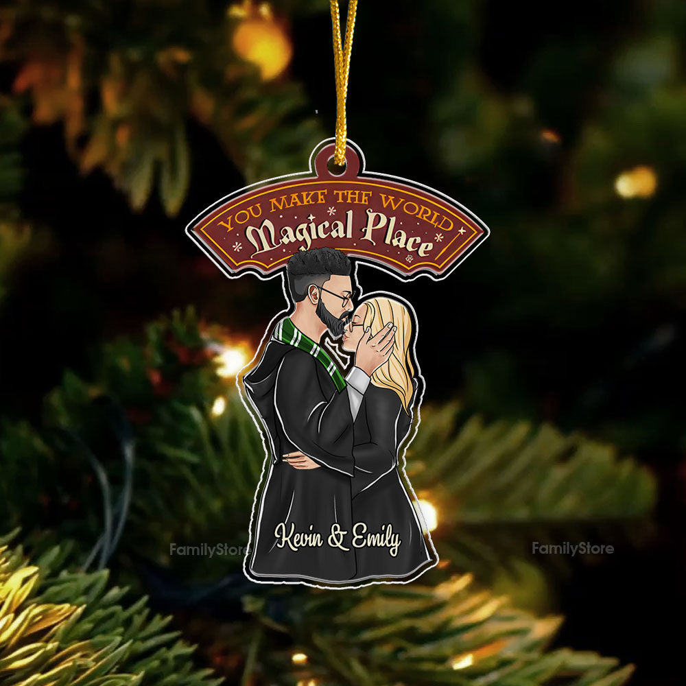 Harry Potter You Make The World Magical Place - Gift for Couples - Personalized Acrylic Ornament - CL20