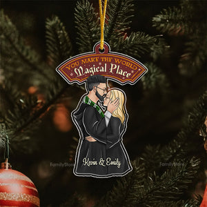 Harry Potter You Make The World Magical Place - Gift for Couples - Personalized Acrylic Ornament - CL20