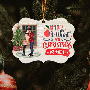 All I Want For Christmas Is You - Gift for Couples - Personalized Wood Ornament - CL30 NH96