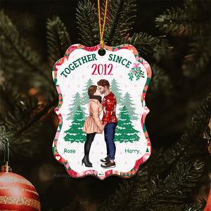 Together Since ... - Gift for Couples - Personalized Wood Ornament - CL30 NH96