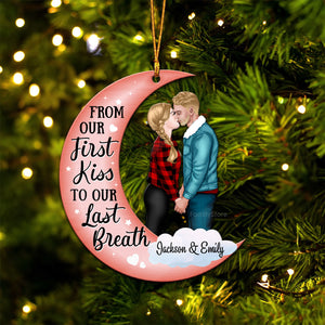 From Our First Kiss - Gift for Couples - Personalized Wood Ornament - CL30 NH96