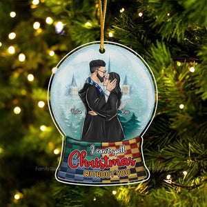 I Can't Spell Christmas Without You- Gift for Couples - Personalized Acrylic Ornament - CL20 NH96