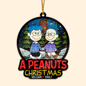 A Peanuts Christmas You Will Forever Be My Always - Gift For Couples - Personalized Wood Ornament - CL43