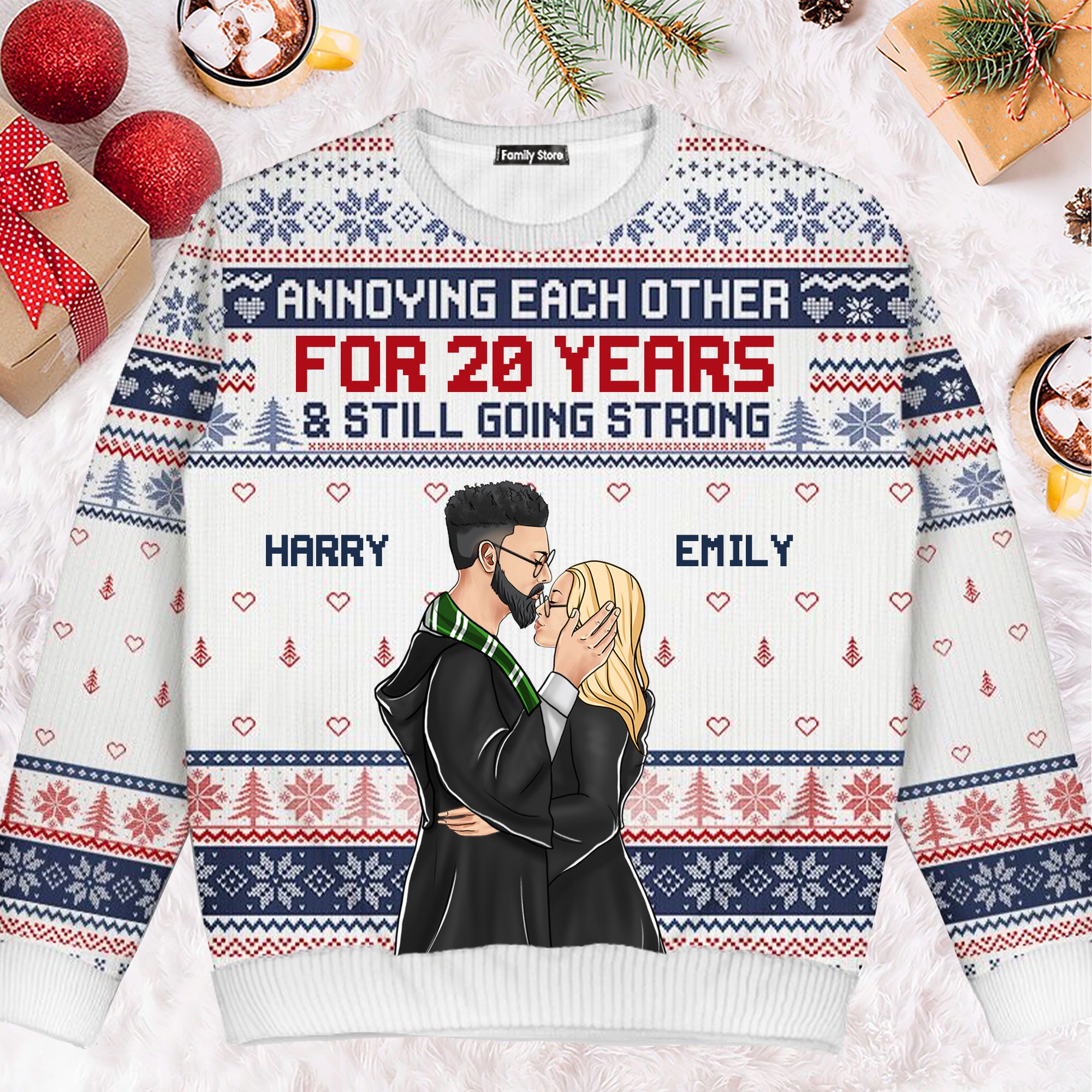 Annoying Each Other For And Still Going Strong Harry Potter - Personalized Ugly Sweatshirt - Gift For Husband Wife, Anniversary CL20