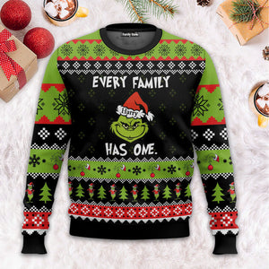 Every Family Has One Green Monster - Gift For Family Members, Friends- Personalized Ugly Sweater - CL42 NA94