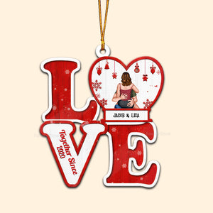 Together Since - Gift for Couples - Personalized Wood Ornament - CL28 NH96