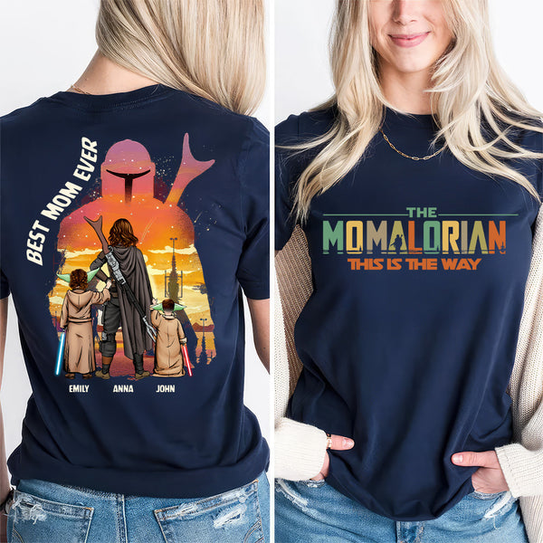 Stwa Best Mom Ever The Momalorian - Personalized Shirt - Gift For Mom, Mother’s Day | CL08 NA94