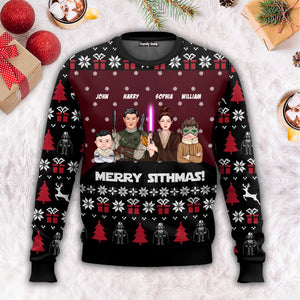 Star War Merry Sithmas Stay Togeter - Personalized Ugly Sweater - Gift Christmas For Family Memmber - CL46 NA94