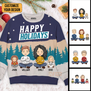 We Love The Christmas Family Vacation - Gift For Family Memmber - Personalized Ugly Sweatshirt - CL35 NA94