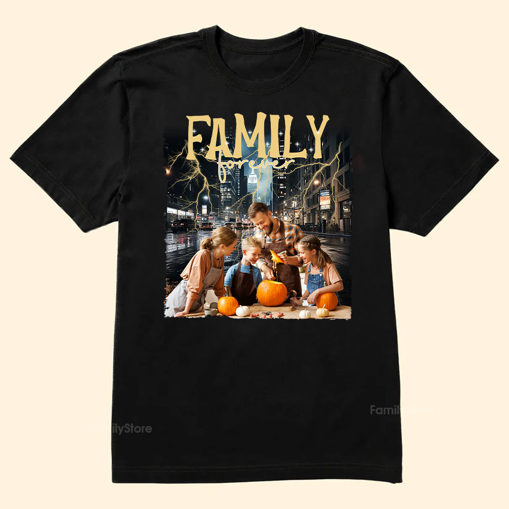 City Road After Rain Family Forever - Gift For Family Members, Friends - Personalized Shirt NA94