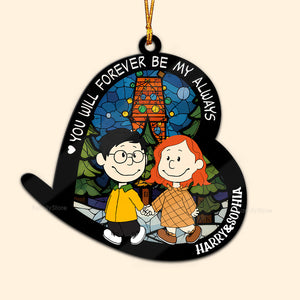 Peanuts You Will Forever Be My Always - Gift For Couples - Personalized Wood Ornament - CL43 NH96