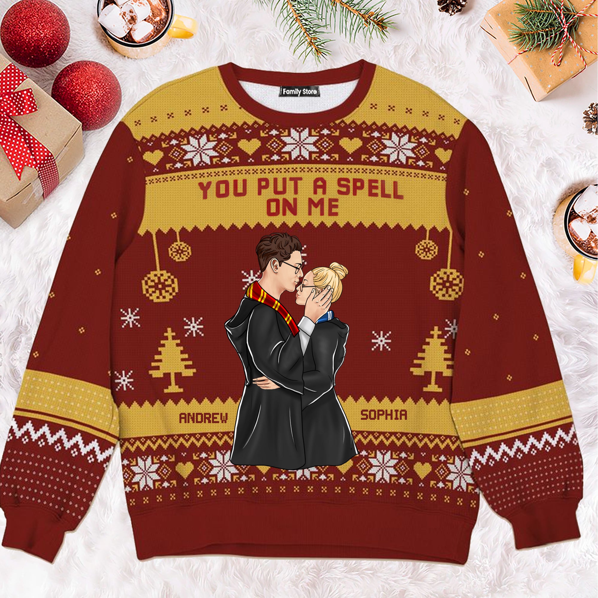 You Put A Spell On Me Harry Potter - Gift For Couples - Personalized Ugly Sweatshirt - CL20 NH96