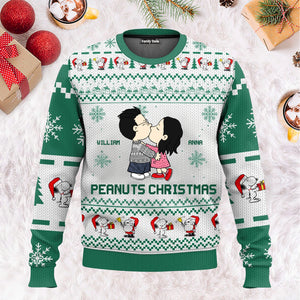 Peanuts Christmas - Personalized Ugly Sweatshirt - Gift For Couple, Husband Wife, Anniversary CL45 NH96