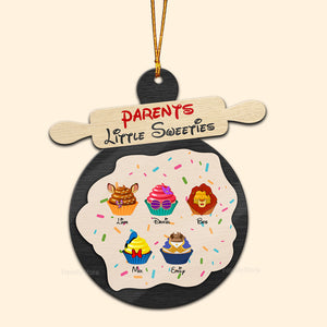 Parents Little Sweeties - Gift For Family - Personalized Wood Ornament - CL31 NA94