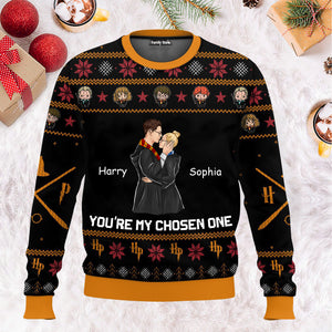 You're My Chosen One Harry Potter - Personalized Ugly Sweater - Gift For Couple, Husband Wife, Anniversary CL20 NH96