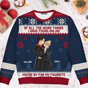 Christmas Couple You Are My Favorite By Far Harry Potter - Gift For Couples - Personalized Ugly Sweatshirt - CL20 NH96